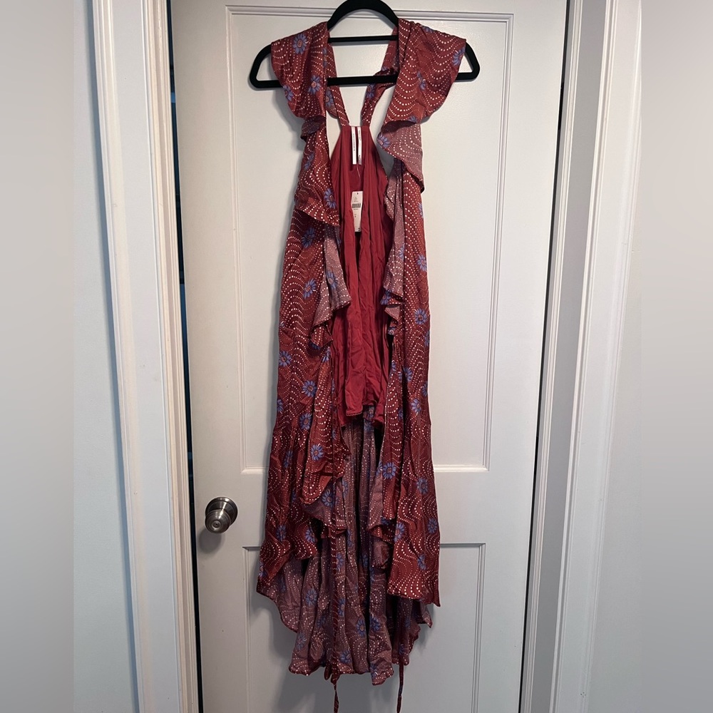 Anthropologie womens floral flow wrap dress. Size M. NWT